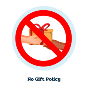 ประกาศนโยบายไม่รับของขวัญ (No Gift Policy)